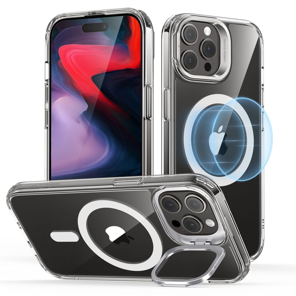 ESR Classic Kickstand Halolock MagSafe Clear Kryt iPhone 15 Pro Max