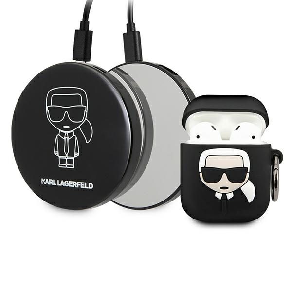 Karl Lagerfeld KLBPPBOA2K Ikonik PowerBank + Kryt AirPods 1/2