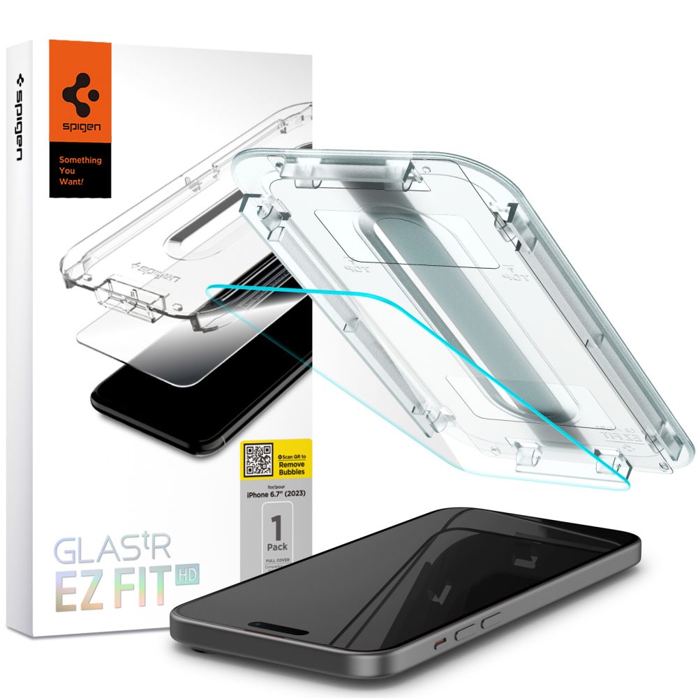 Spigen Glas.tr ”ez Fit” Clear iPhone 15 Plus