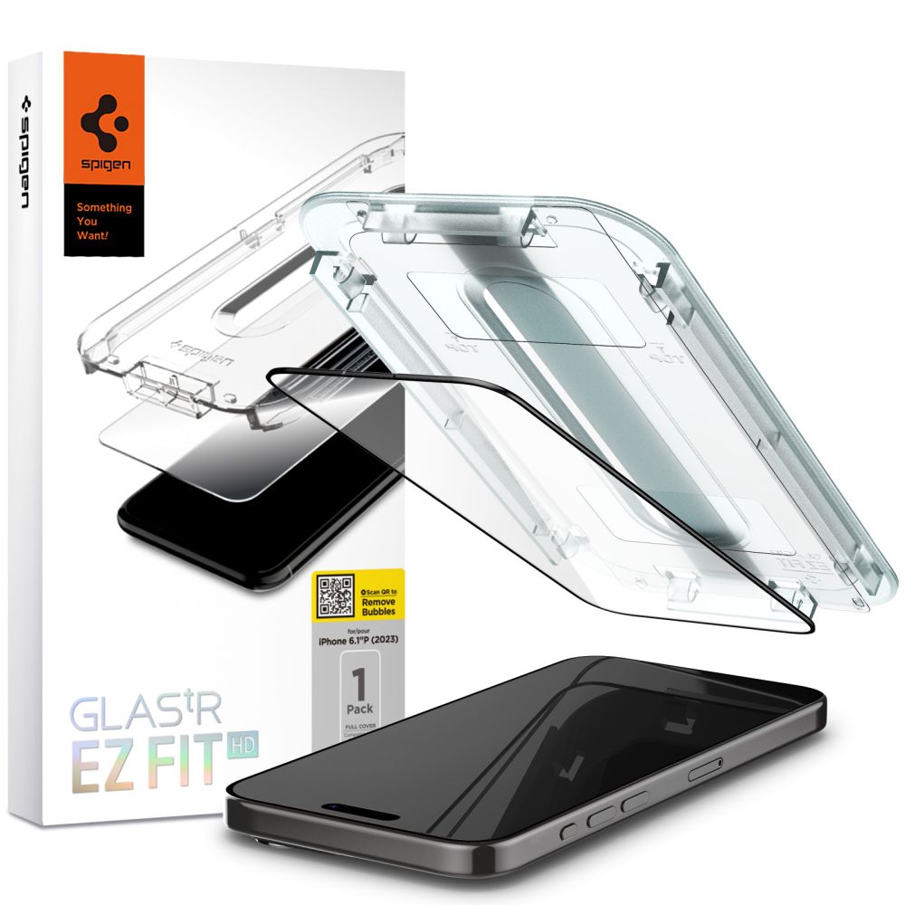 Spigen Glas.tr ”ez Fit” Fc Black iPhone 15 Pro