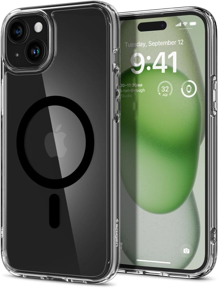 Spigen Ultra Hybrid Mag MagSafe Black Kryt iPhone 15 Plus