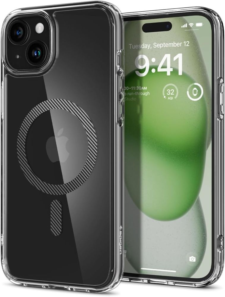 Spigen Ultra Hybrid Mag MagSafe Carbon Fiber Kryt iPhone 15