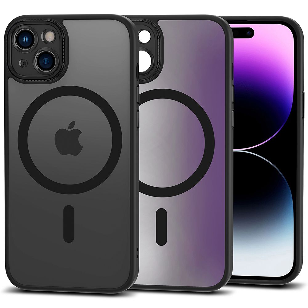 Tech-Protect Magmat Cam+ MagSafe Matte Black Kryt iPhone 15