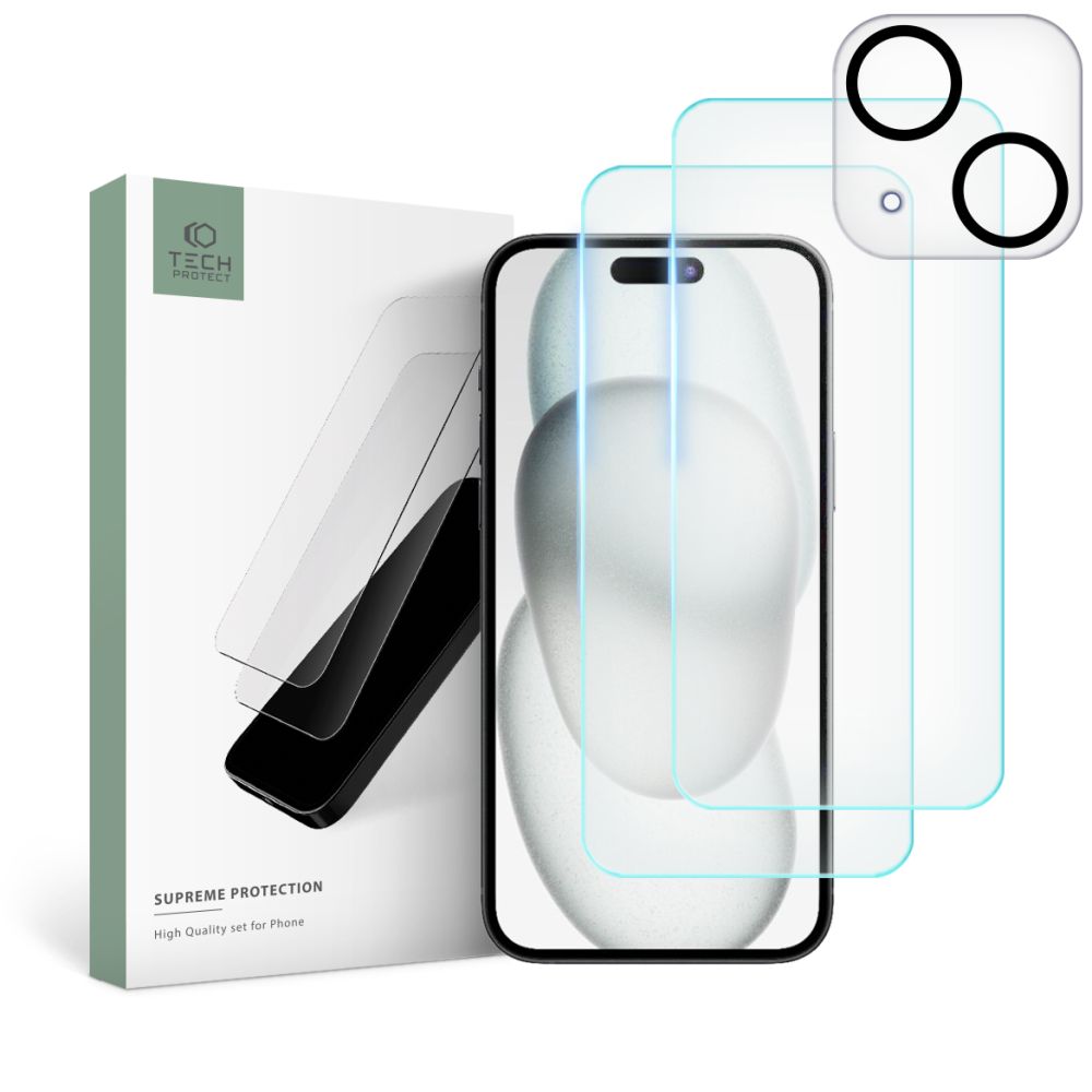 Tech-Protect Supreme Set Clear iPhone 15 Plus