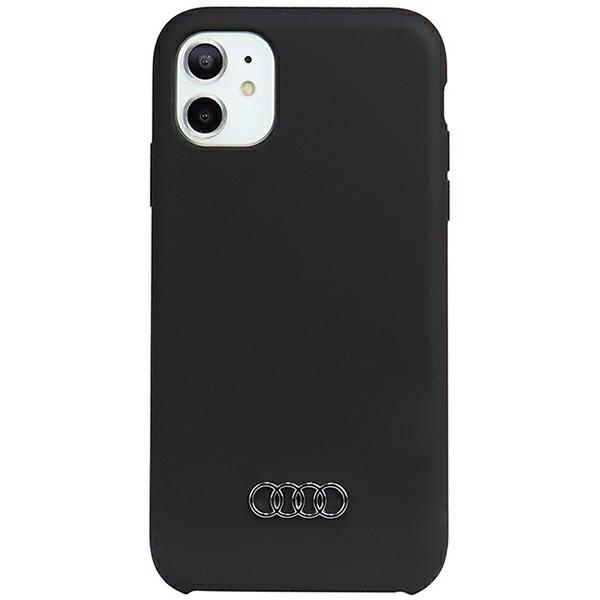 Audi Silicone Case Black Hardcase AU-LSRIP11-Q3/D1-BK Kryt iPhone XR
