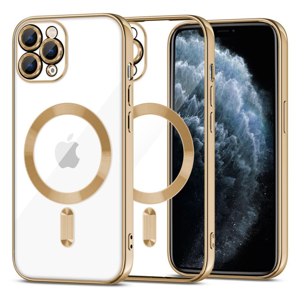 Tech-Protect Magshine MagSafe Gold Kryt iPhone 11 Pro