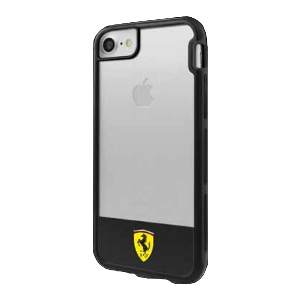 Ferrari Hardcase FEHCP7BISBK Transparent Black Kryt iPhone 7/8/SE 2020/SE 2022
