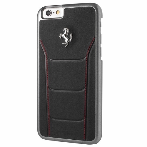Ferrari Hardcase FESEHCP6BKR 488 Black/Red Stiching Kryt iPhone 6S/6